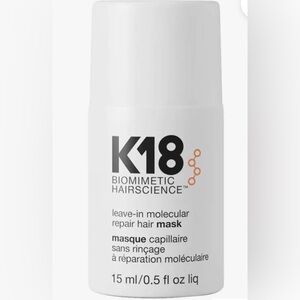 K18 Leave-In Molecular Repair Hair Mask 15 ML NWOB
